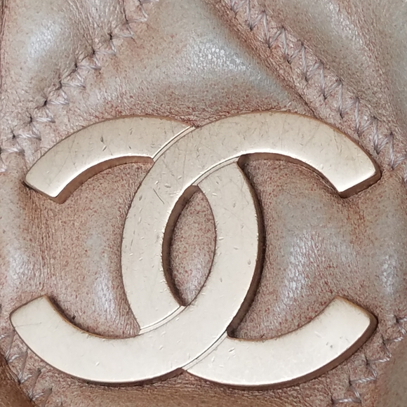 SOLD@! Chanel Beige Bowler Bubble Handbag - Picture 2 of 8